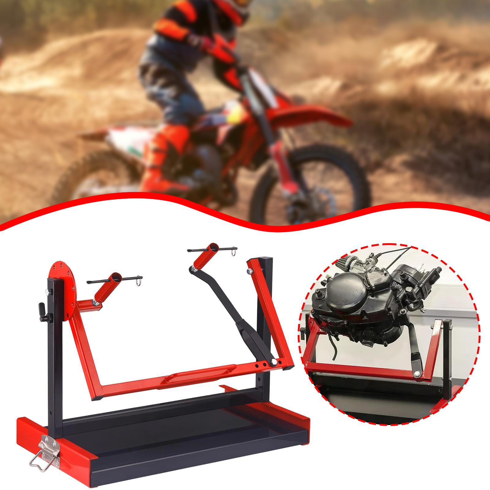 حامل محرك الدراجة النارية أحمر - مراجعة Engine Stand Heavy Duty وسعره